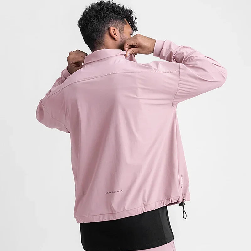 Men's Zip Up Hoodie Athletic Jacket Running Training Hooded Sweatshirt Fitness Sportswear Casual Streetwear Outerwear