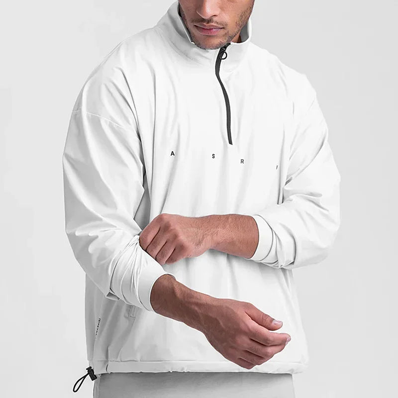 Men's Zip Up Hoodie Athletic Jacket Running Training Hooded Sweatshirt Fitness Sportswear Casual Streetwear Outerwear